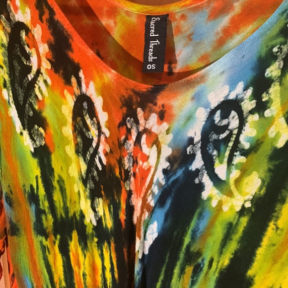 Colorful Gauze Dress - Picture 3 of 9